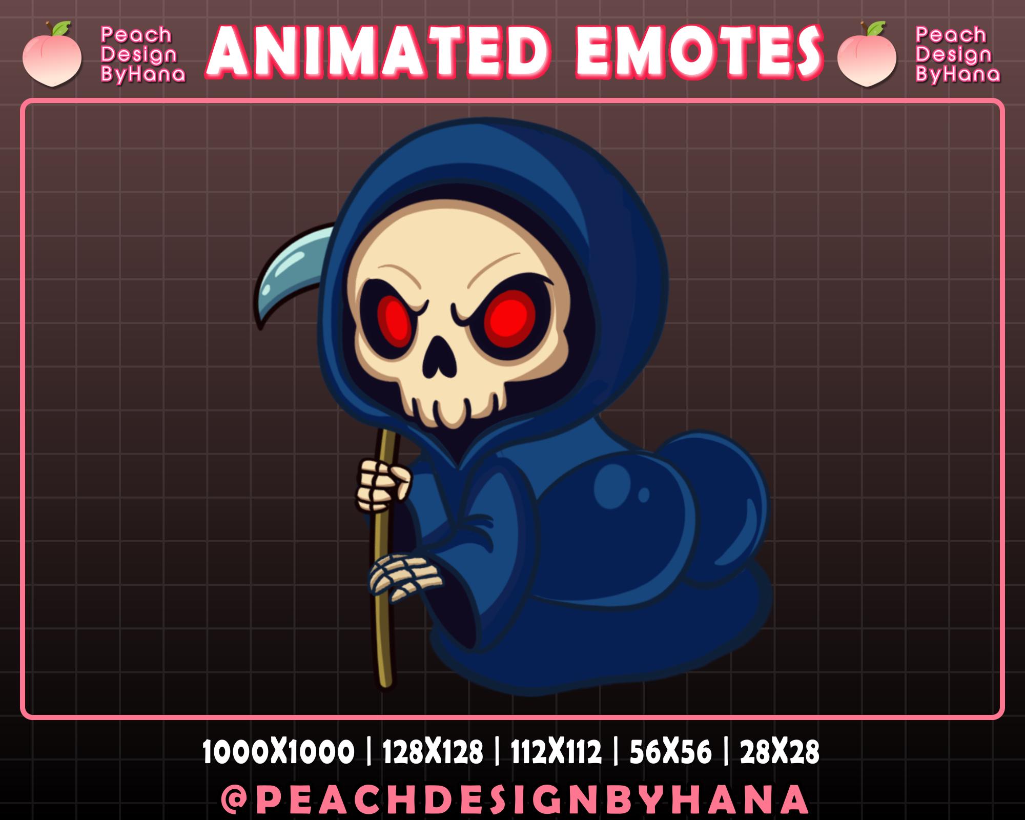 Animated Grim Reaper Twerking Emote for Twitch, Youtube, Discord, Funny ...