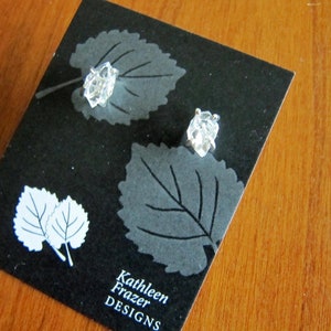 Herkimer Diamond Post Earrings in Sterling Silver image 5