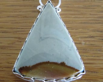 Oregon Landscape Jasper Pendant in Sterling Silver