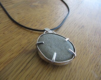 Oregon Beach Pebble Necklace in Sterling Silver