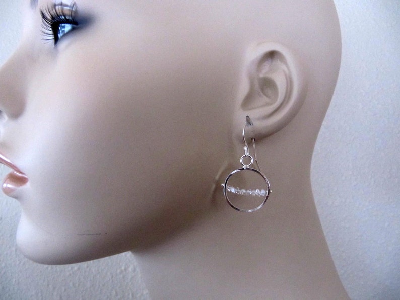 Herkimer Diamond Earrings in Sterling Silver image 3