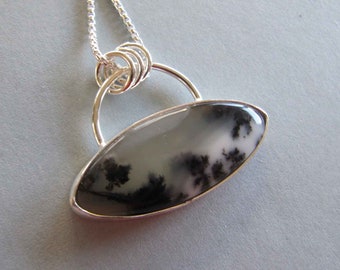 Medicine Bow Agate and Sterling Silver Pendant