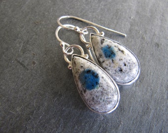 Handmade Earrings of K2 Jasper and Sterling Silver