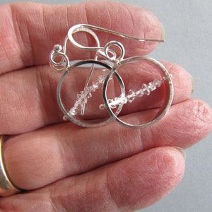 Herkimer Diamond Earrings in Sterling Silver image 5