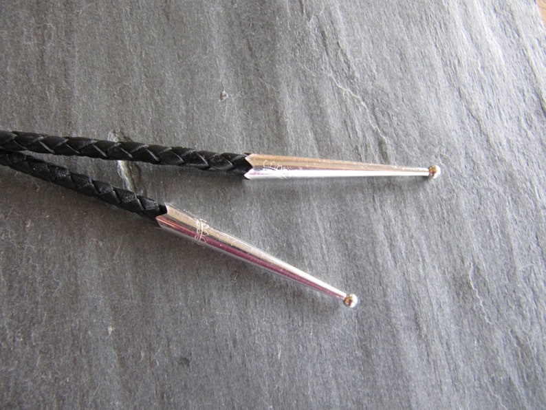 Vintage Letterpress Motorcar Bolo Tie in Sterling Silver