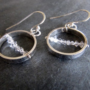 Herkimer Diamond Earrings in Sterling Silver image 2