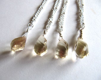 Rare Oregon Sunstone Briolette Pendant