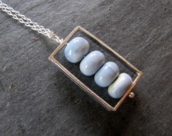 Oregon Opal Pendant in Sterling Silver