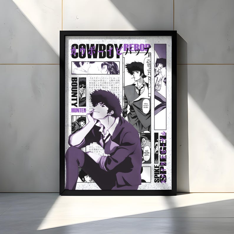 Cowboy Bebop - Spike - Utvald panelkonst bild 1