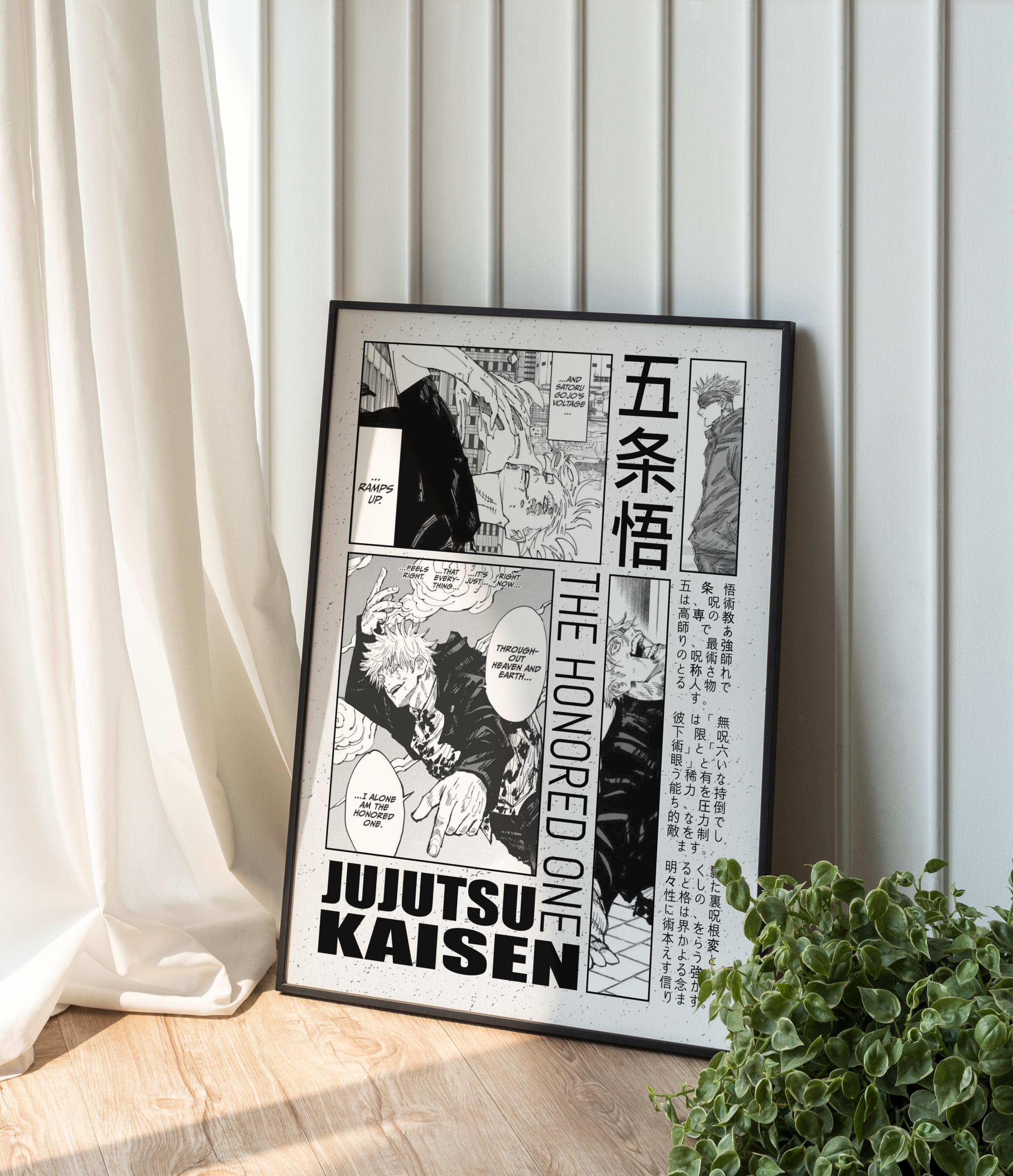 Gojo Poster.pdf Gojo - Anime Manga Poster - Curated Panel Art (A3 Digital Download) - Etsy