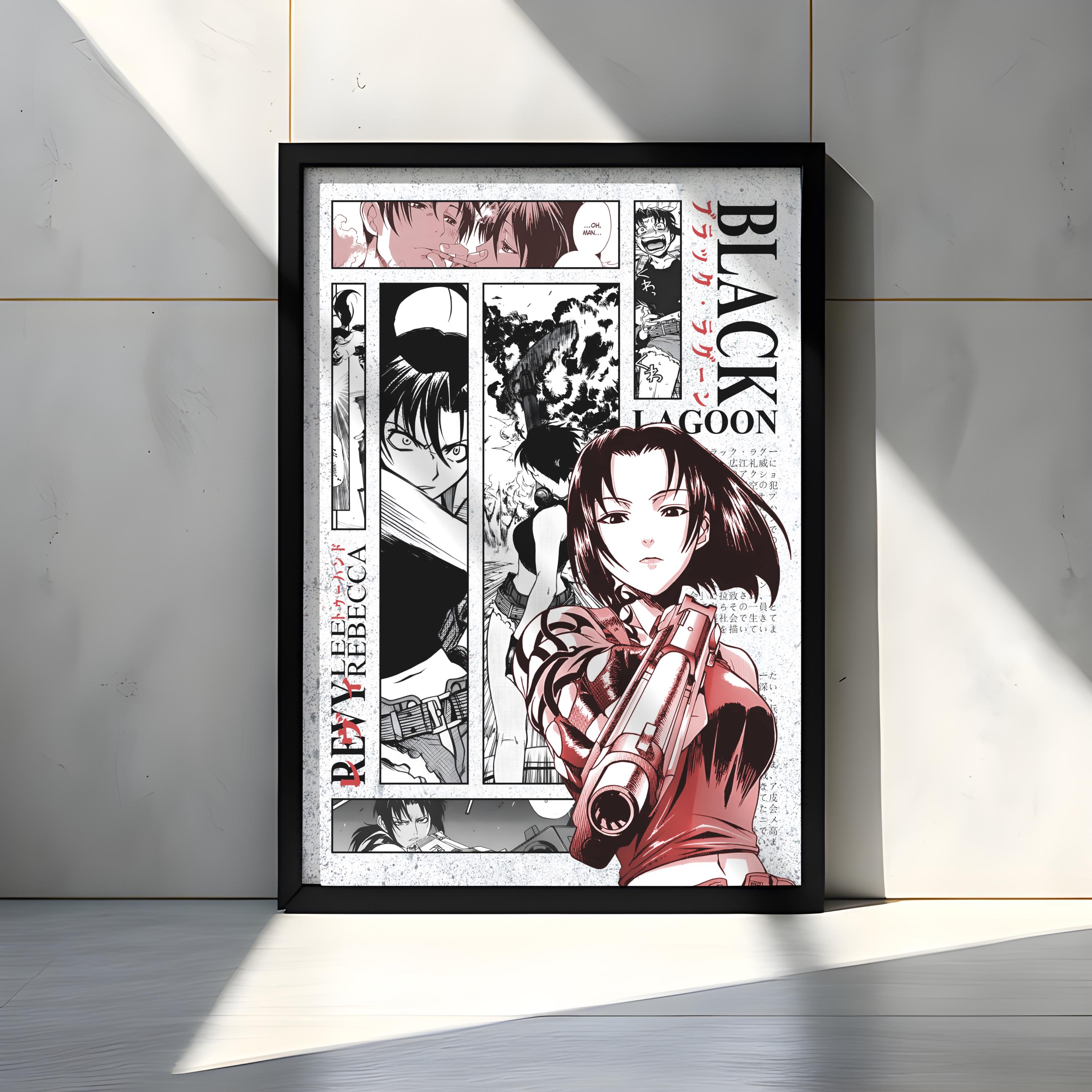 Black Lagoon - Revy - Anime Manga Poster - Curated Panel Art (A3