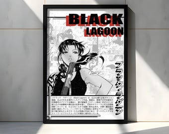Black Lagoon Anime Poster Print A3