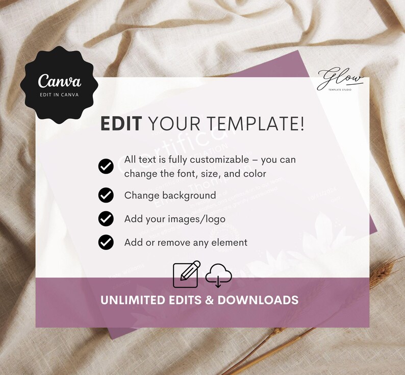 Editable Certificate of Appreciation Template, Printable Appreciation ...