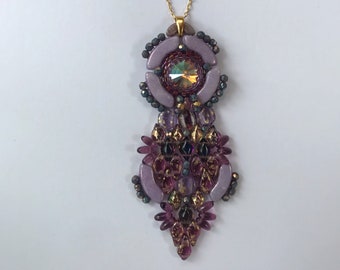 Purple Queen Bee Statement Pendant