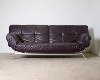 Skórzana sofa Smala w stylu vintage dla firmy Cinna, projektant Pascal Mourgue, 2000