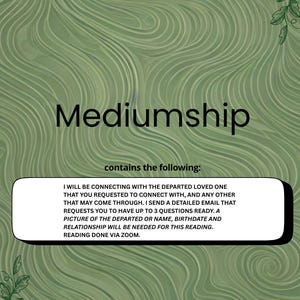Mediumship Reading