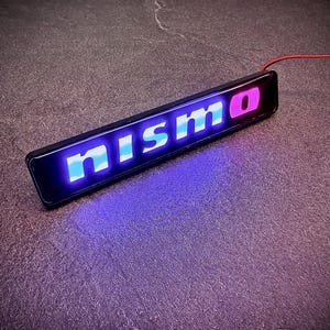 LED NISMO Emblem – Illuminated Badge for Nissan Performance Models | Custom Car LED Light Sign