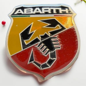 Abarth Scorpion Special Metal Emblem – Italian Racing Car Badge (3D Chrome Finish)