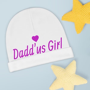 Daddy's Girl-babymuts | roze schrifthart