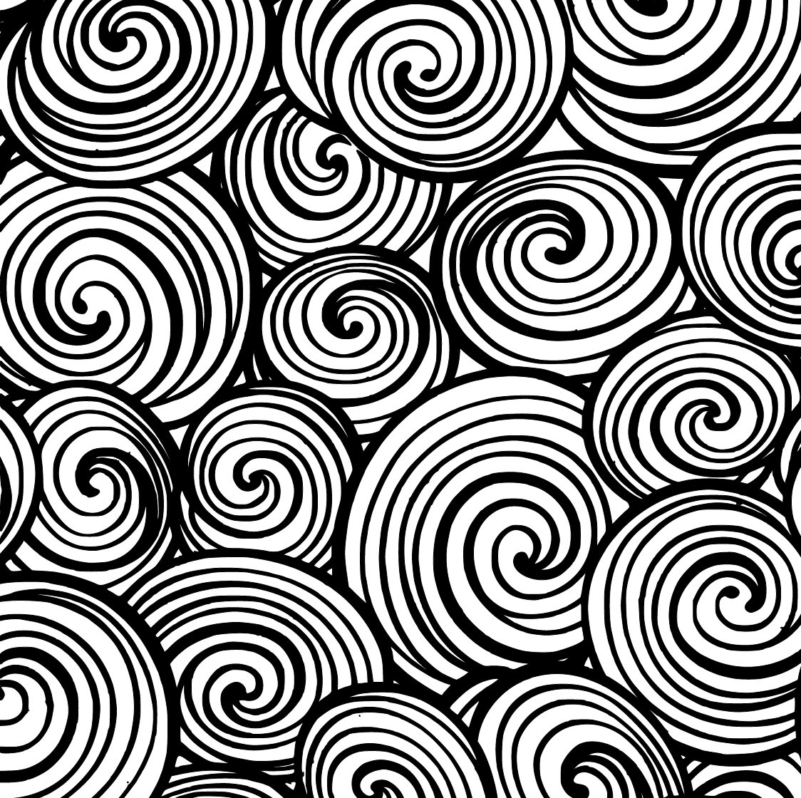 Twisted Swell Pattern - Glass Fusing Decal Waterslide Silkscreen Overglaze Decal