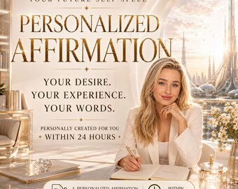 Personalized Affirmation | Custom Affirmation Written for You | Self Concept, Love, Career & More