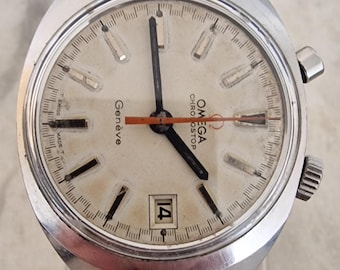 Omega Chronostop 146.010 Vintage Controllers Fly Back Chronograph Uhr 1969
