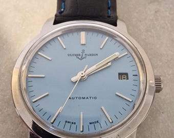 Relógio automático vintage Ulysse Nardin restaurado