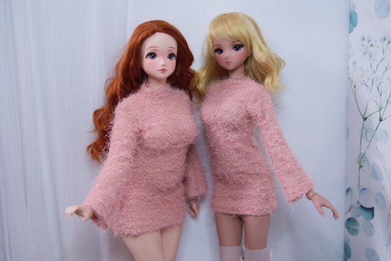 Robe rose, 2 tailles, vêtement pour poupée Smartdoll & Smartdoll Pear, Dollfie, BJD, feeple60, Sd13 et 1/3