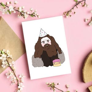 Hagrid : impression d'art numérique Harry Potter - édition anniversaire - illustration du personnage du monde sorcier bien-aimé - art mural téléchargement immédiat