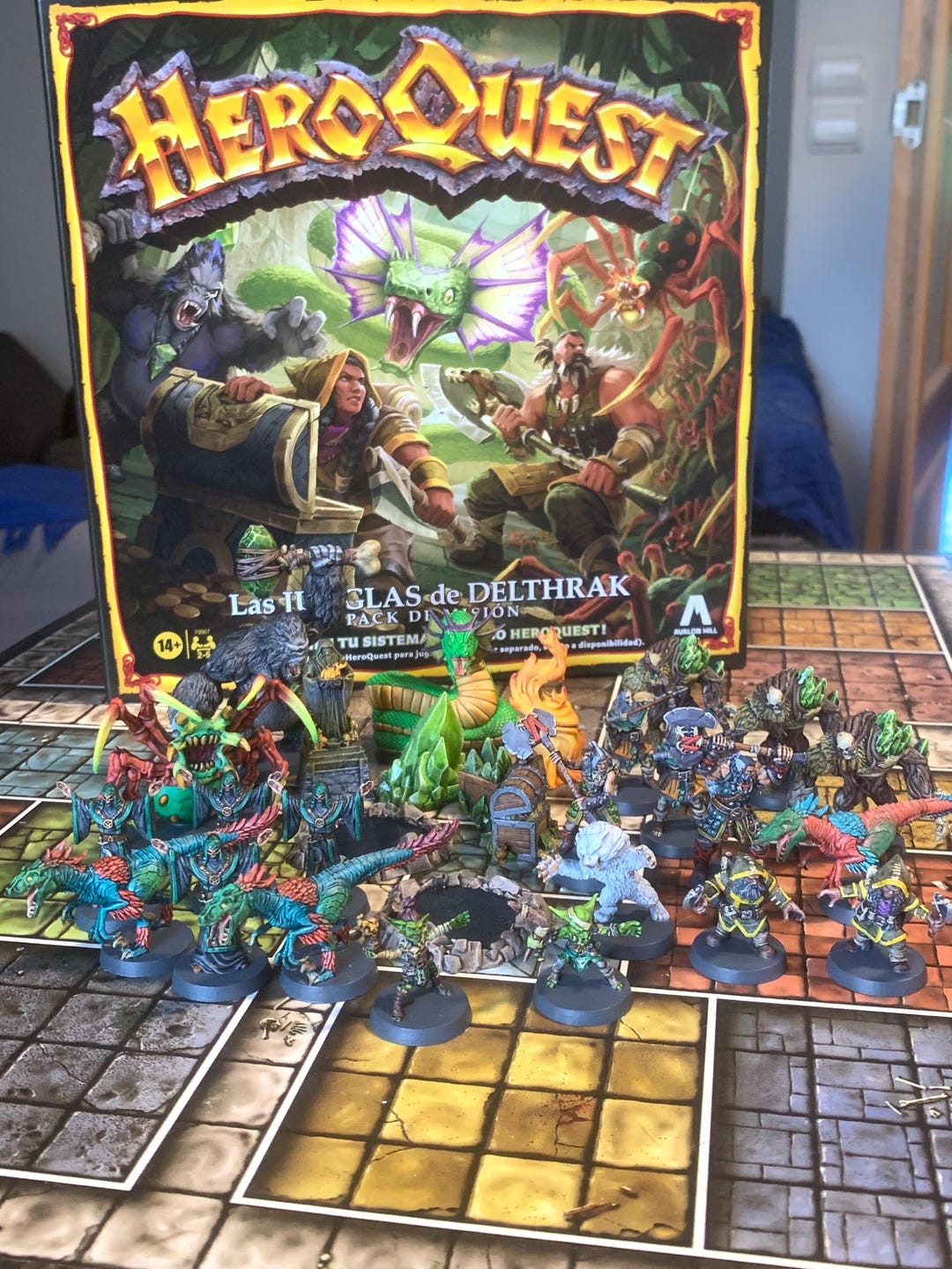 Heroquest Erweiterung HeroQuest Jungles Of Delthrak – Würfel-Set Mit Tablett (Hasbro, 2024, Sofort Lieferbar) Against The Ogre Horde