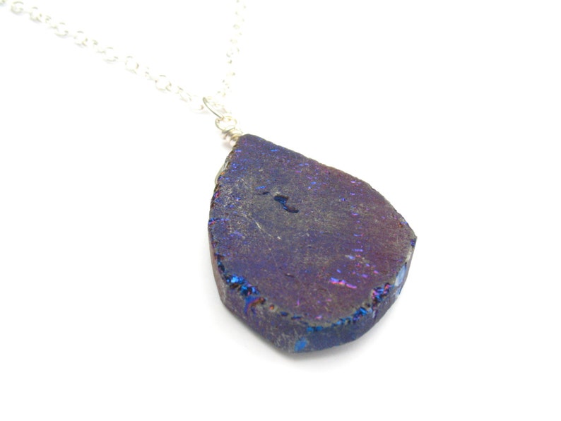 Chalcopyrite Peacock Ore Pendant Necklace image 3