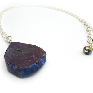 Chalcopyrite &quot;Peacock Ore&quot; Pendant Necklace