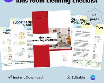 Kids Room Cleaning Checklist - Etsy