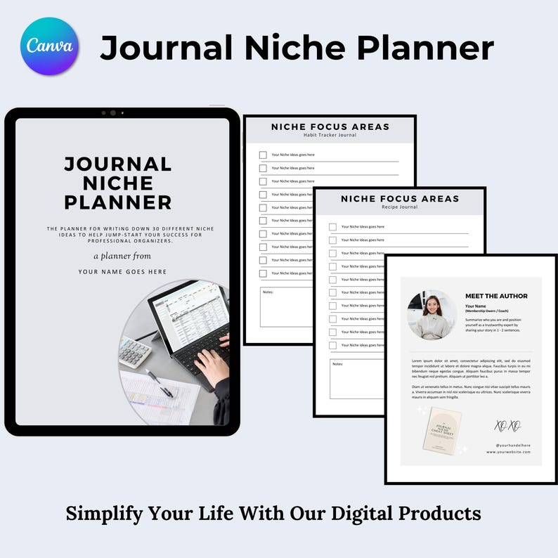 Journal Niche Planner, Self Discovery Ideas, Social Media Planner, Life ...