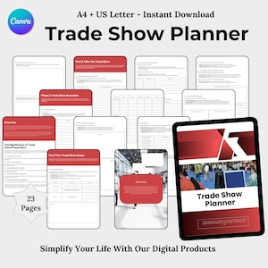Trade Show Planner, Craft Show Business Planner, Vendor Event Planner, Craft Show Printable Tracker, Instant Download