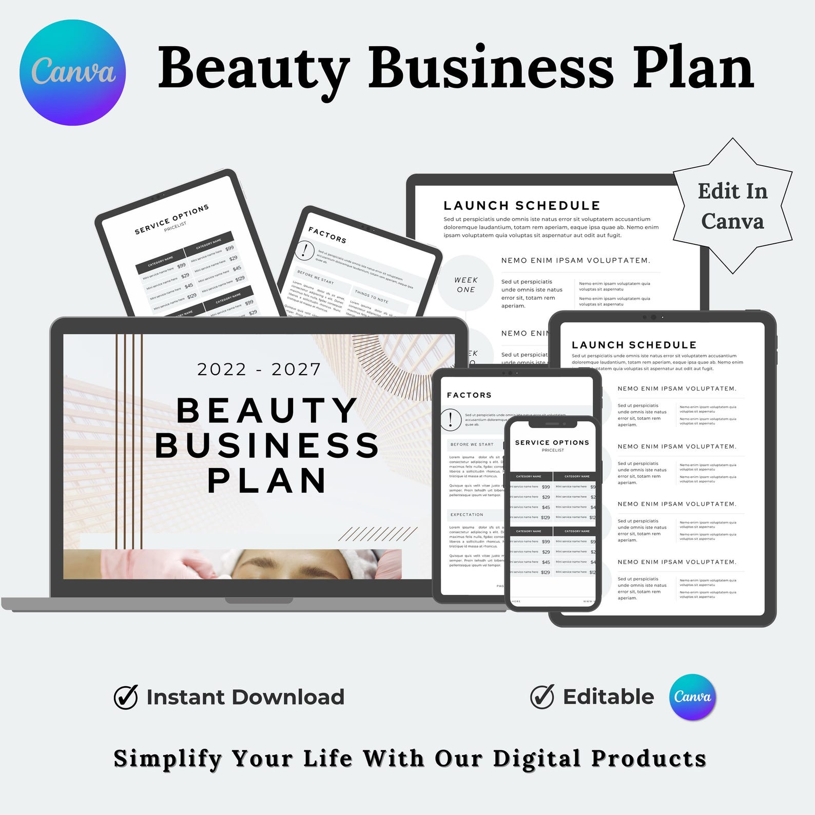 Photo inspiration: Pet Beauty Business Plan Example Reference: Beauty Business Plan Salon Spa Business Strategy Template Beauty
