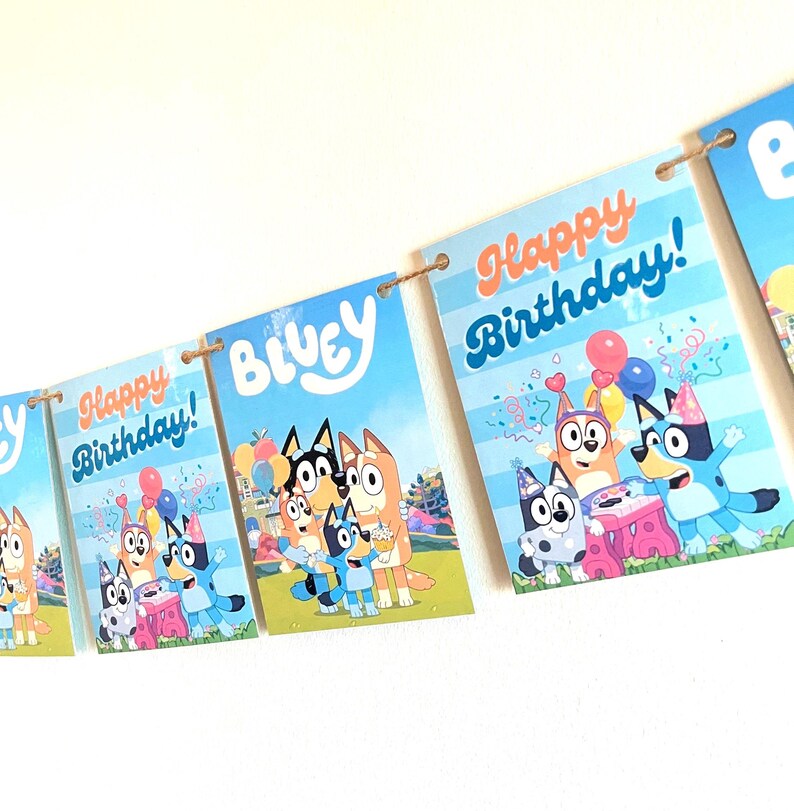 PDF Bluey Birthday Banner Ready to Print - Etsy