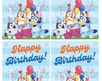 PDF Bluey birthday banner ready to print