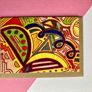 Loop the Loop - Card • Painting • Abstract • Shapes • Colour