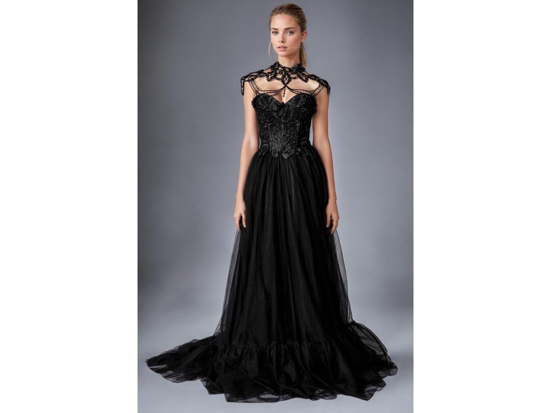 Gothic Wedding,dark Fairy Prom Dress,ball Gown,gothic Prom Dress,black