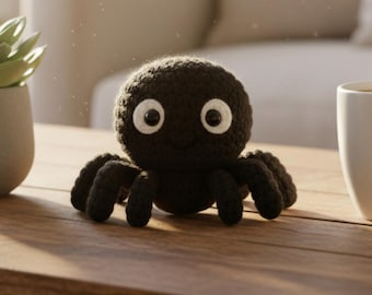 Spider Crochet Pattern PDF, Amigurumi Spider Tutorial, Tarantula Spider Pattern, Beginner Friendly, Cute Spider Plush, Instant Download