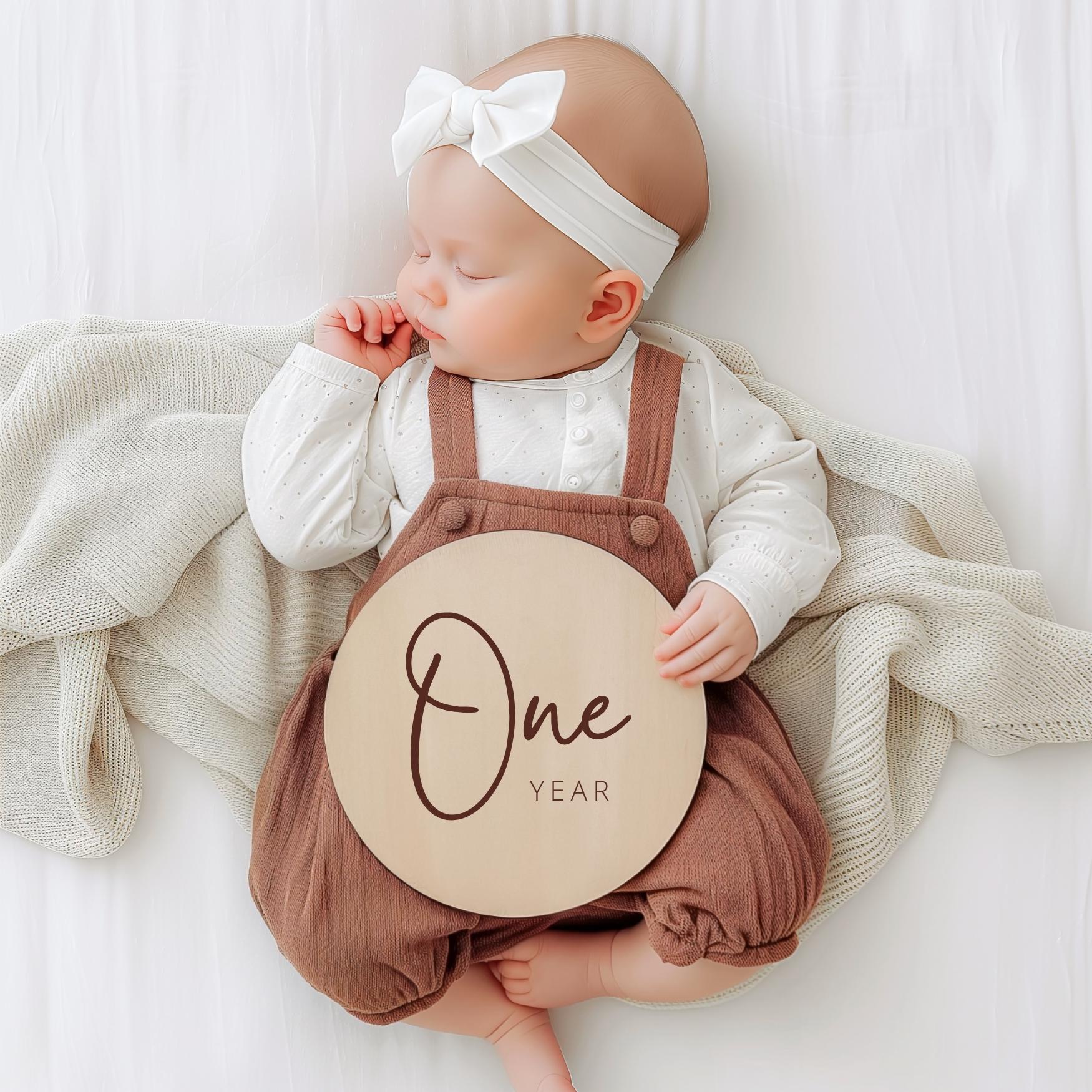 Baby Milestone Rounds SVG Bundle: Monthly Photo Props (digital Download ...