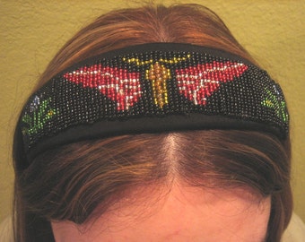 Art Deco Loom Beaded Headband