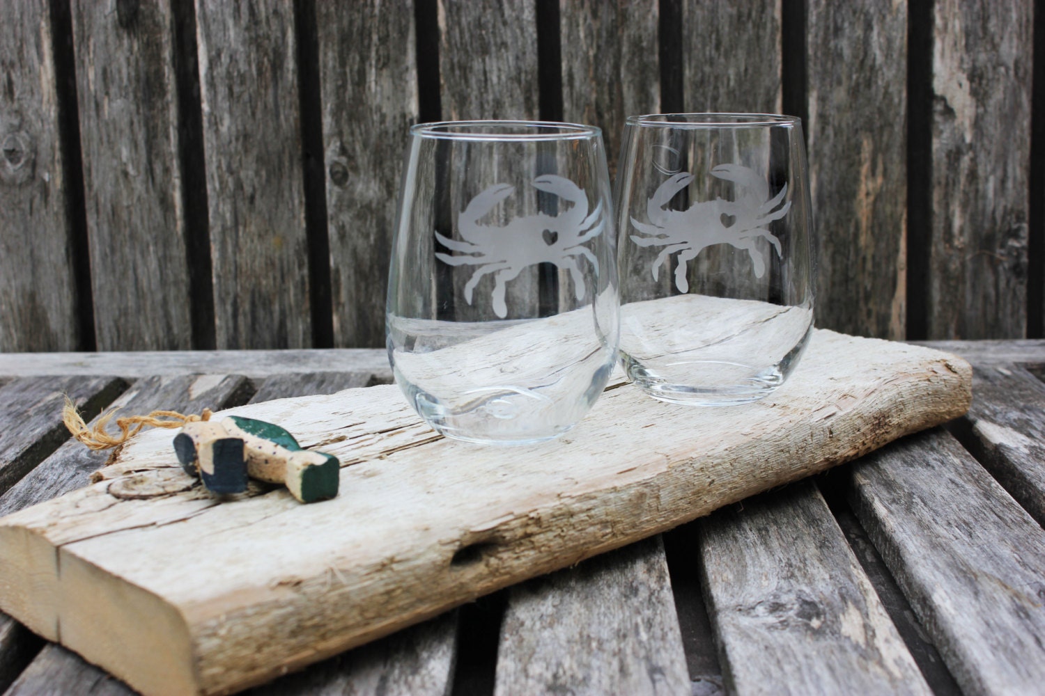 Maryland Blue Crab Etched Wine Glasses Maryland Gift Etsy