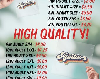 DTF Gang Sheet Printing | Custom DTF Transfers for T-Shirts | Iron-On Decals | No Weeding | Full Color Heat Press Designs | Ready to Press