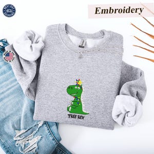 Tree Rex jultröja, Disney-julklapp, Toy Story-hoodie, jultröja, Tree Rex-hoodie, broderad skjorta, present bild 1