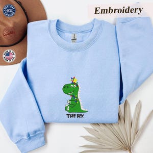 Tree Rex jultröja, Disney-julklapp, Toy Story-hoodie, jultröja, Tree Rex-hoodie, broderad skjorta, present bild 3