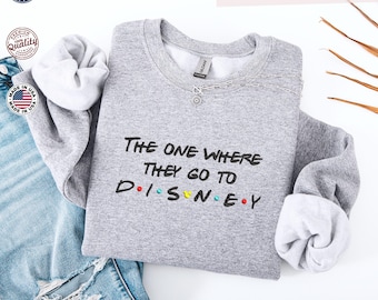 Sudadera bordada de Disney "Adonde van", sudadera de Disneyworld, sudadera con capucha de Mickey y sus amigos, sudadera a juego para toda la familia de Disney