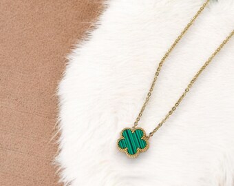 Floral style Necklace | Gold plated Necklace | Wedding Necklace | Bridesmaid Necklace | Medium Length Necklace