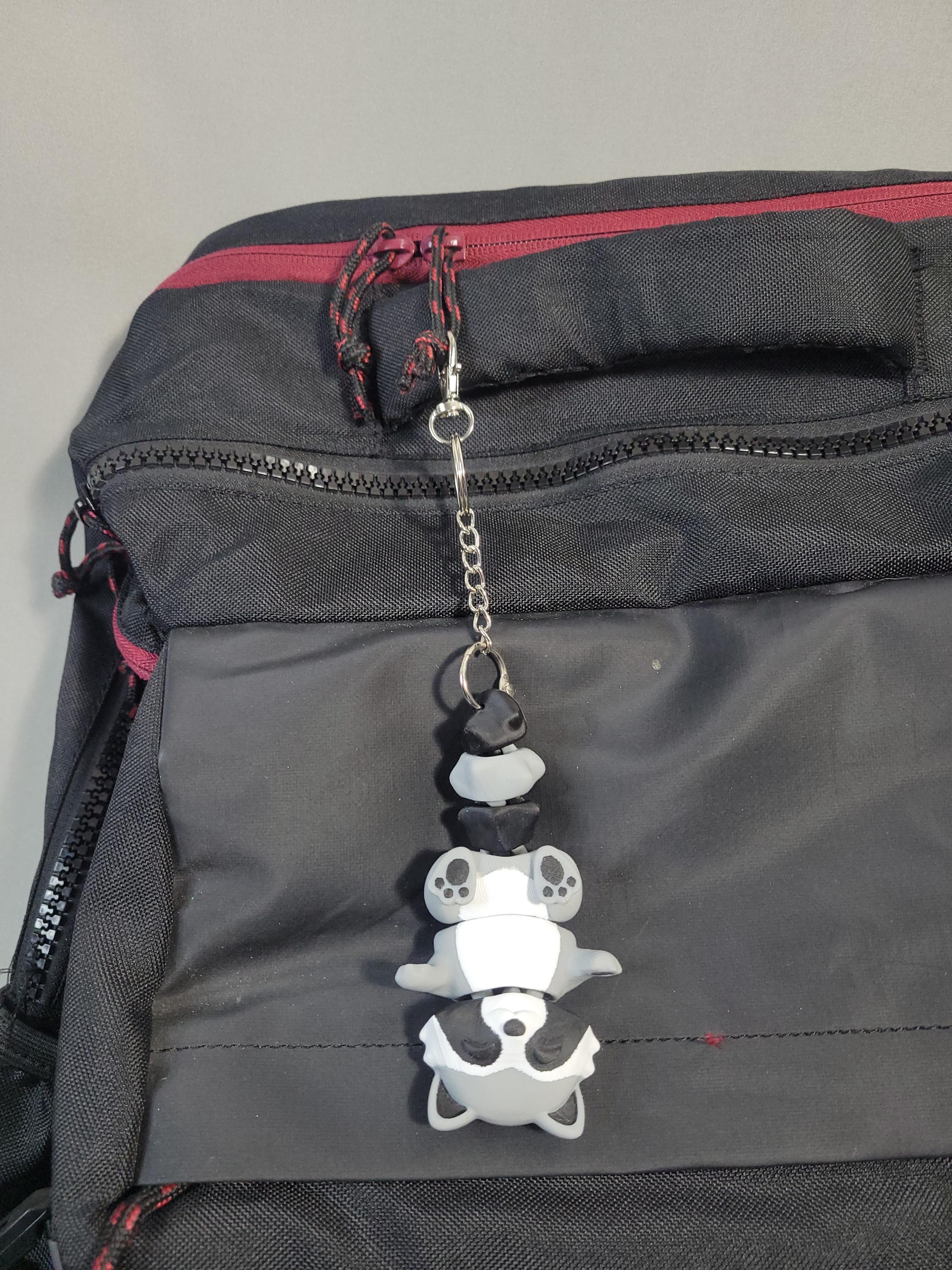 Rusty the Raccoon Holding Hands Bag Charm Keychain 3D Printed ...